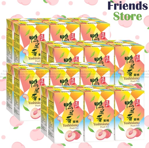 [4002113F] 道地 - [原箱] 紙包裝 鴨屎香桃茶 飲品  (250毫升 X 6 X 4)