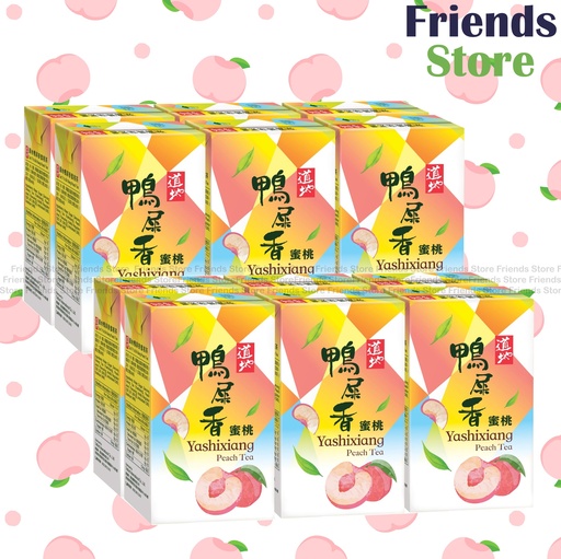 [4002113] 道地 - 紙包裝 鴨屎香桃茶 飲品  (250毫升 X 6 X 2)