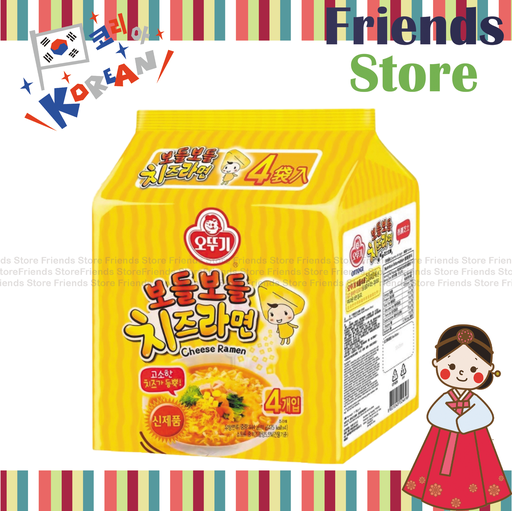 [400089N] Ottogi - Korea Cheese Ramen (4Bag-packed) (111g X 4)