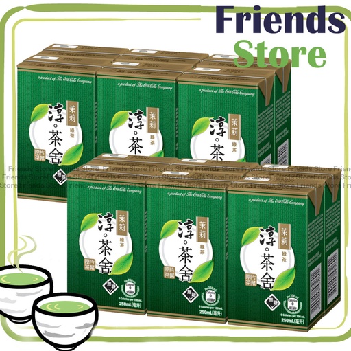 [4007616] 淳。茶舍 - 紙包裝 銀毫苿莉綠茶飲料(無糖) (250毫升 X 6 X 2)