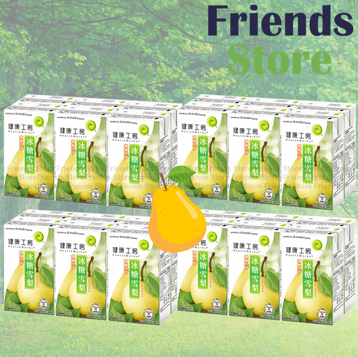 [400299F] HealthWorks - [Full case] "Paper-bag" Rock Sugar with pear Drink (250ml X 6 X 4)