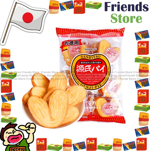 [4126E4] OK - Sanli Confectionery - 徳勇源氏パイ バタフライクッキー 個包装 (1パック2枚入り x 12) (並行輸入品)