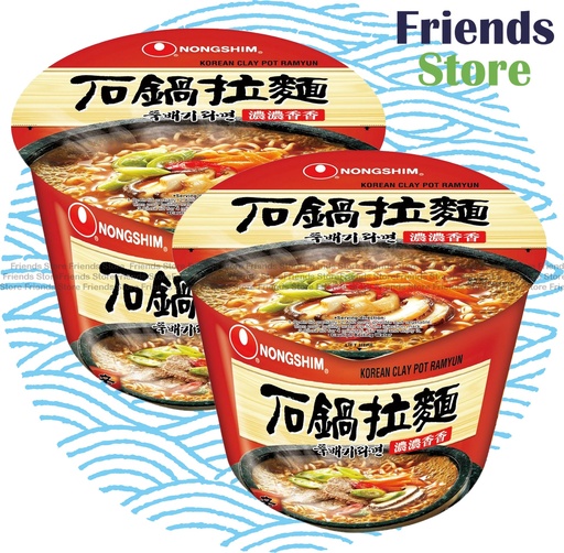 [4000961Q] 農心 - <丼> 石鍋ラーメン (117g x 2)