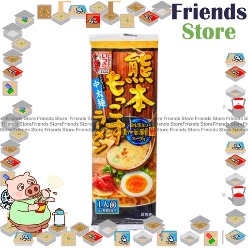 [4B1B] 五木食品 - 熊本黑辣油豬骨湯味拉麵 (123克)