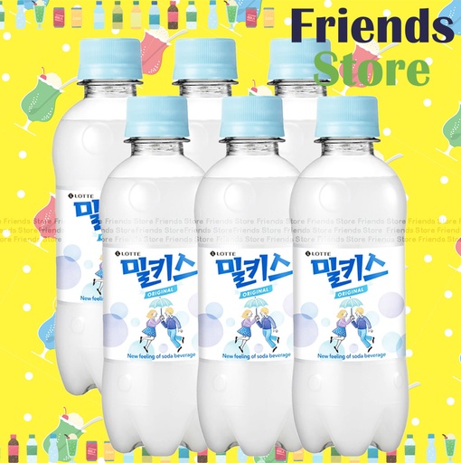 [400790B] ロッテ - ミルキス ボトルクリーム グルーヴミルク オリジナルフレーバー (300ml x 6)