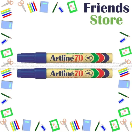 [ARTLINE70BU] Artline - アートライン 油性マーカー 70 青 【2本入】
