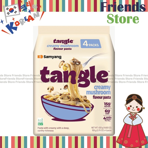 [4GZ33P] 三養 - 韓國TANGLE 忌廉蘑菇意粉 (4包裝)