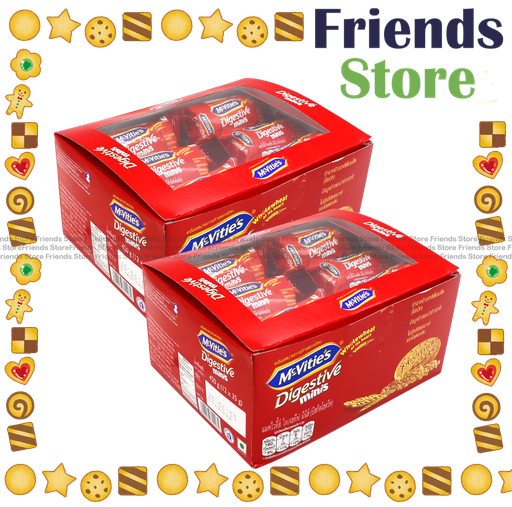 [4126G1] マクビティ - ミニダイジェスティブビスケット 12個入り小パック（390g×2）（並行輸入品）（新旧パッケージはランダムに発送されます）