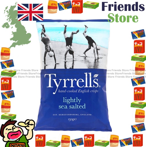 [4004434] Tyrrells - Lightly sea salt crisps (150g)