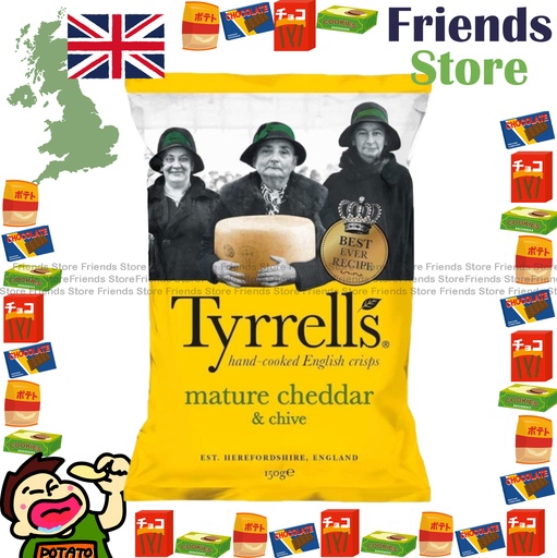 [4004434A] Tyrrells - 車打芝士及香蔥味薯片 (150克)
