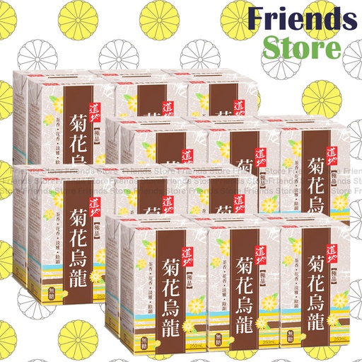 [4002106F] タオティー 【オリジナルボックス】紙パック入り菊花烏龍茶ドリンク（250ml×6本×4本）