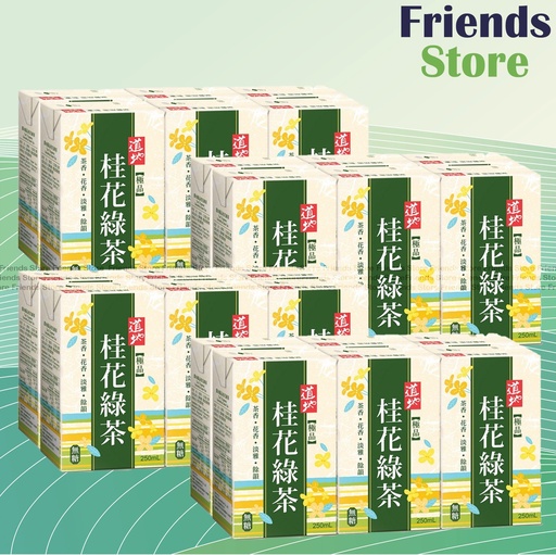 [4002108F] タオティー 【オリジナルボックス】紙包装 プレミアム キンモクセイ 緑茶ドリンク (250ml×6本×4)