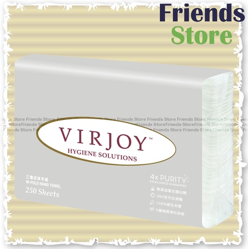 [130165] VIRJOY - M-fold Paper Towel (250s/pack) (銀色)