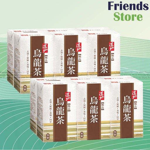 [400202] タオティー 紙包装 プレミアムウーロン茶 (250ml×6×2)