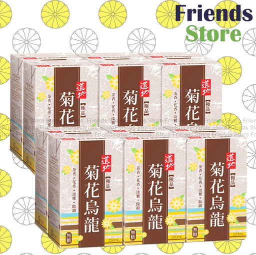 [4002106] タオティー 紙包装 菊花烏龍茶ドリンク (250ml×6×2)