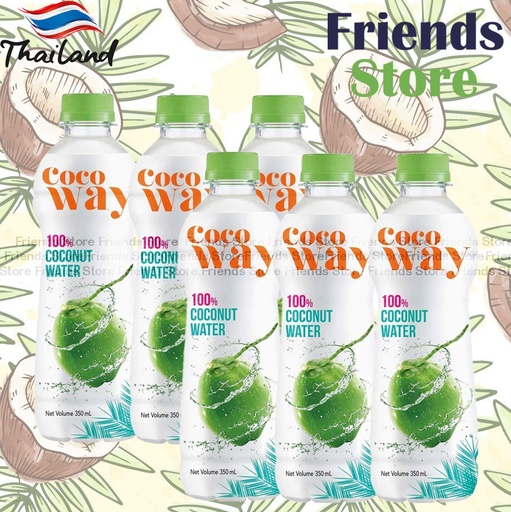 [4MC48] Cocoway - 膠樽裝 100% Coconut Water (350ml x 6)
