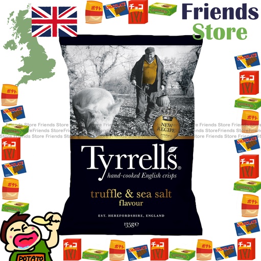 [4004434C1] Tyrrells - 黑松露海鹽味薯片  (135克)