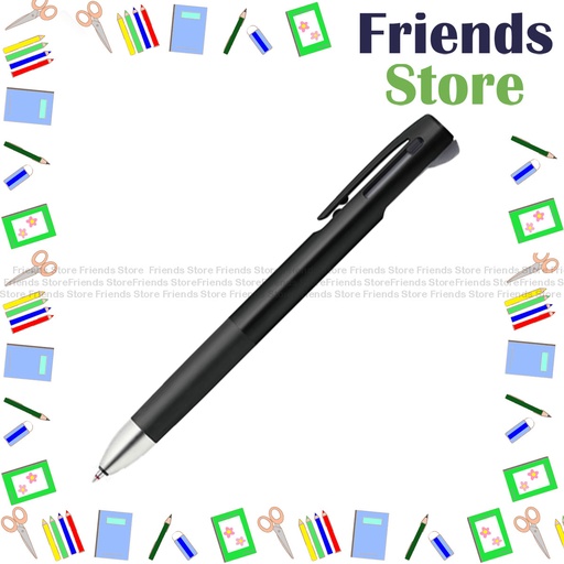 [12101A] ゼブラ - 日本製 BLen 2+S 黒赤ボールペン + 芯0.7mm 黒ペン (B-B2SA88-BK)