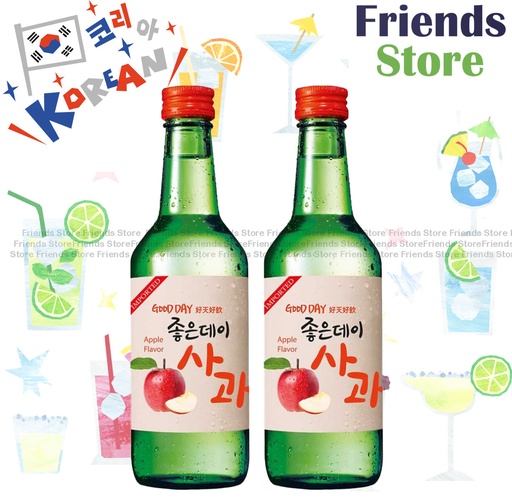 [400536] Muhak - Muhak Fruit Soju (Apple Flavor) (360ml X 2)