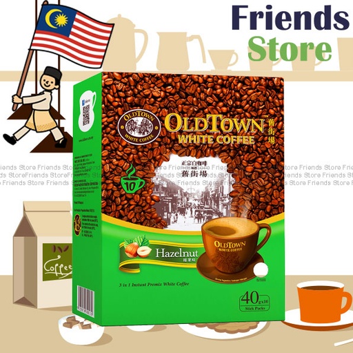 [4126D904] OLDTOWN - Boxed White Coffee 3in1 Hazelnut (35gx10s) 榛果白咖啡  (Parallel Imported Goods)(Random packaging)
