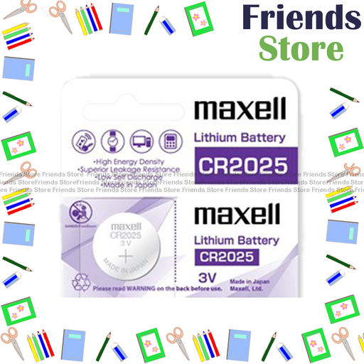 [12766] Maxell - 香港行貨 CR2025 紐扣電池 電餠 電芯 鋰電池 (1粒) 