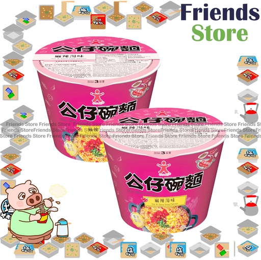 [400N17] 公仔點心 - 碗麵 麻辣湯味 (113克 X 2)