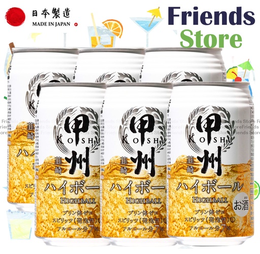 [400047A] 富永日本食品 - 甲州正宗 Highball 7% (350毫升 x 6)