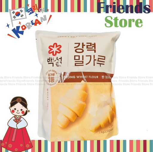 [4122M] CJ - Korea Beksul Bread Flour (啡色) (1kg) (Parallel Imported Goods)new/old packing randomly distributed