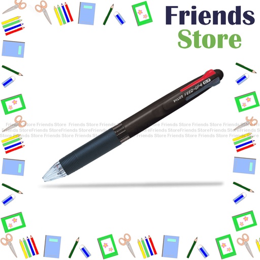 [HK12019] PILOT - 百樂牌 4色原子筆 Feed GP4 0.7mm (筆桿顏色隨機發放)
