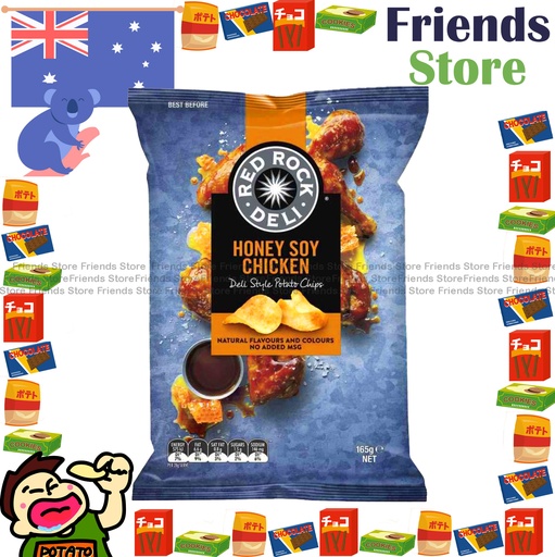 [4121R] Red Rock Deli - Australia Honey Soy Chicken Potato Chips (165g)  (Parallel Imported Goods)