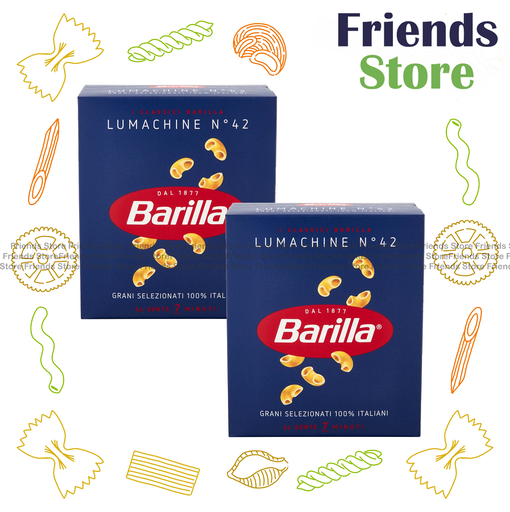 [4122L] Barilla - Italy Lumachine N.42  (500g X 2)   New/old packing randomly distrubuted   (Parallel Imported Goods)