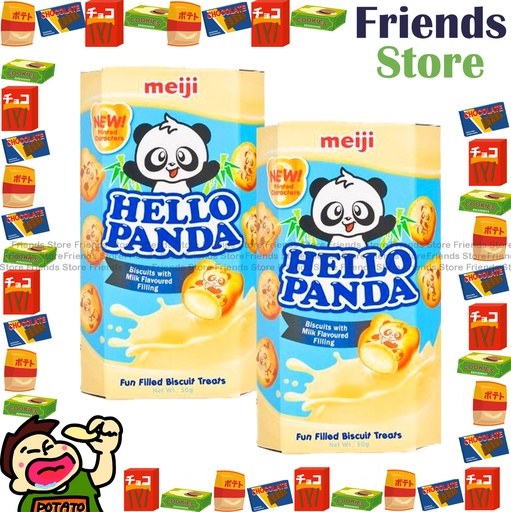 [400767Z42] meiji - Hellopanda Milk Cream Flavour (藍色盒)  (50g X 2)