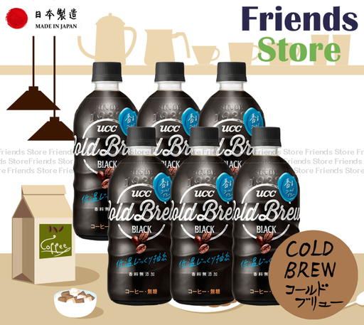 [4124C] UCC - Shokunin Coffee No Sugar  (500ml X 6)  (Parallel Imported Goods)