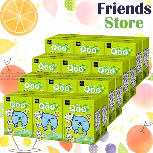 [4001390F] Minute Maid - [Full Case] Qoo White Grape Juice Drink (200ML X 6 X 4)