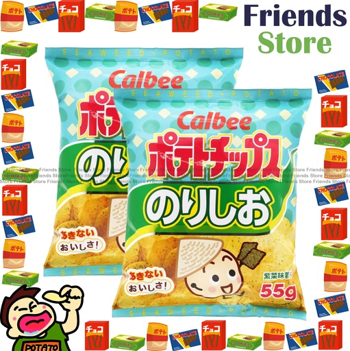 [4000232] Calbee - Seaweed Potato Chips (55g X 2)
