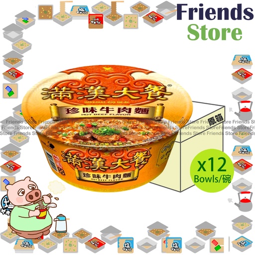 [400022BF] 滿漢大餐 - [原箱] 珍味牛肉麵 (192克 X 12)