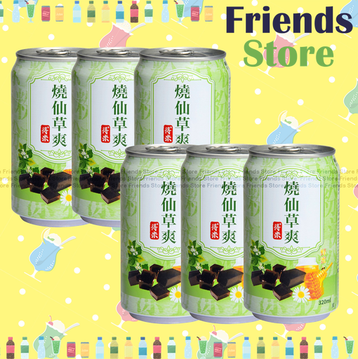 [400493_B] Lucky Me - Grass Jelly Tea (320ml X 6)