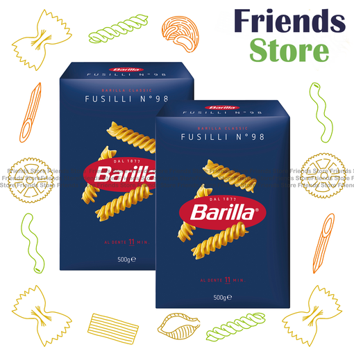 [4122K] Barilla - Italy Fusilli N. 98  (500g X 2)   New/old packing randomly distrubuted   (Parallel Imported Goods)