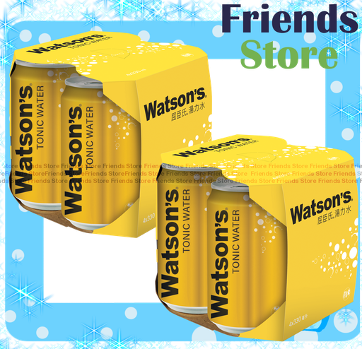[4004756C1] watsons - canned tonic water (330ml X 4 X 2)