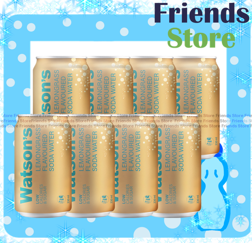 [4004756E1] watsons - canned lemongrass flavoured 檸檬草味 soda water (330ml X 8)