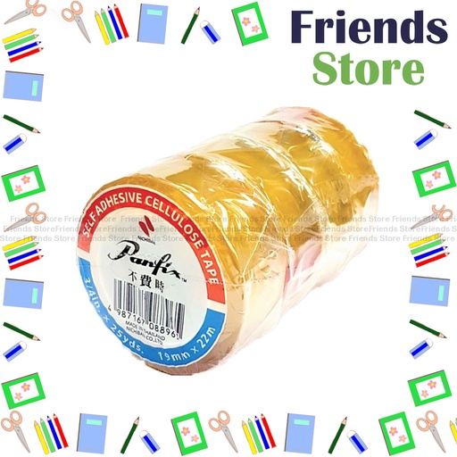 [11104] Panfix - Adhesive Type (3/4" X 25yd) X 4 rolls