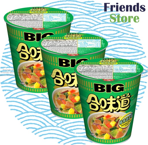 [400114C] Nissin - Big Cup Noodles Tonkotsu Flavour (107g X 3)
