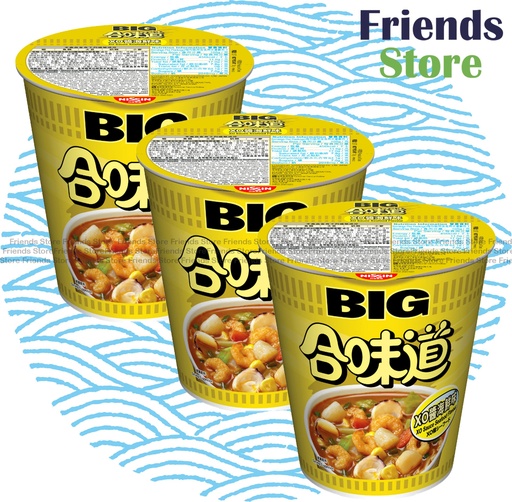 [400114F] Nissin - Big Cup Noodles XO Sauce Seafood Flavour (105g X 3)