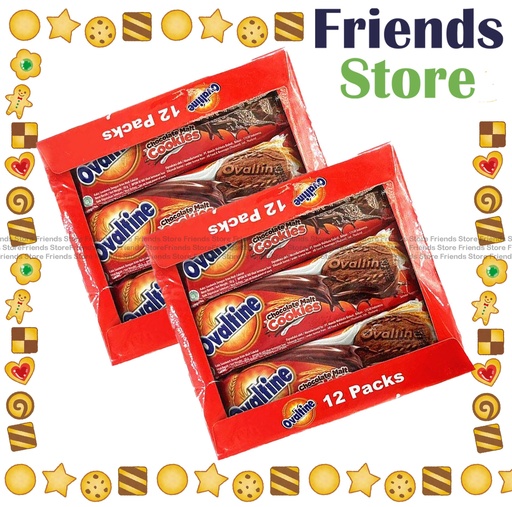 [4126G] Ovaltine - Chocolate Malt Cream Cookies (288g X 2)  (Parallel Imported Goods) (Random Packing)