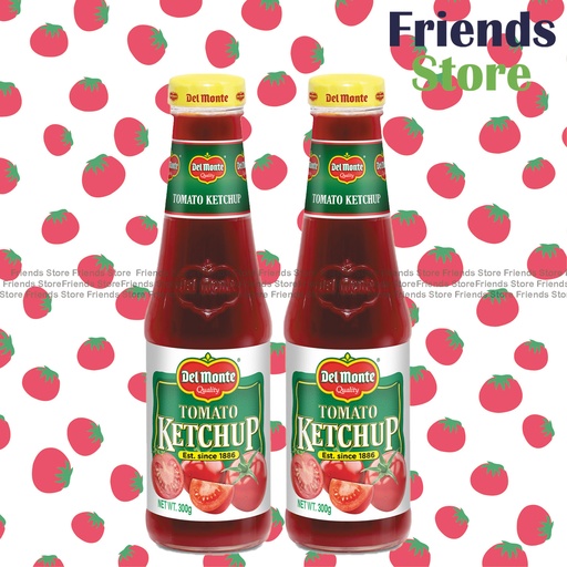 [4000720A3] Del Monte - Glass Bottled Tomato Ketchup (300g X 2)