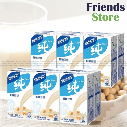 [400102C] Vitasoy - Pure Low Sugar Soya Bean Extract (250ml X 6 X 2)