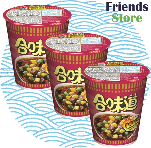 [400114W] 日清 - 合味道 杯麵 香辣牛肉味 (75克 X 3)